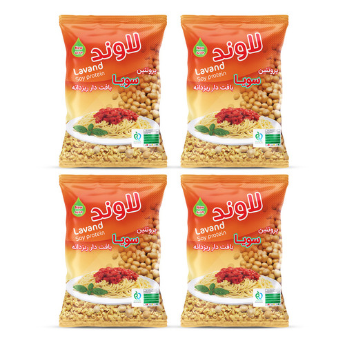 پروتئین سویا لاوند - 150 گرم بسته 4 عددی